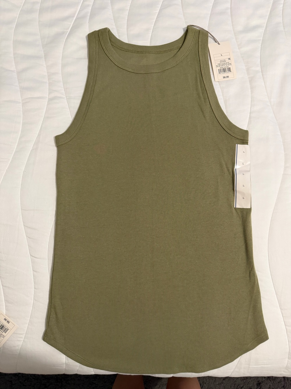 Target Olive Green Ribbed Tank Top